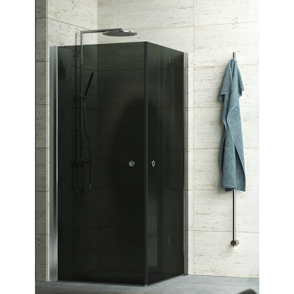 Macro Design Spirit Rak Duschhörna Tonat Glas - Bad & Värme