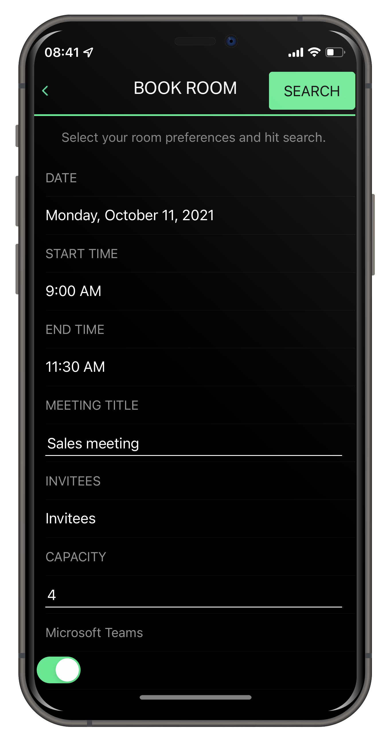 Naso mobile app book room 1_1