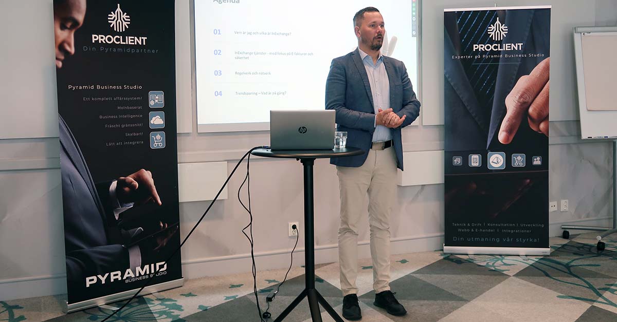 Johan_Proclient Johan Lindblad på Proclients seminarium