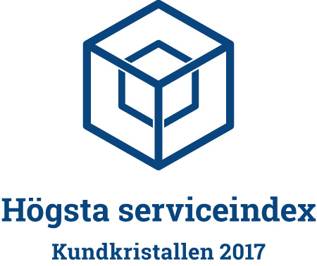 Kundkristallen 2017 högsta servicegrad
